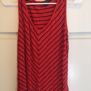 Red striped tank top